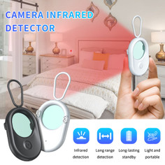 Portable Hidden Camera Detector Anti Spy Detector Bug Spy Camera Finder Anti-Peeping Infrared Scanning For Business,Office,Airbnb,Hotels,Bathroom Color Black product